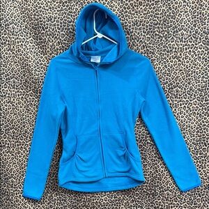 Electric Blue Sporty EMILY B Hooded Jacket with Zipper
